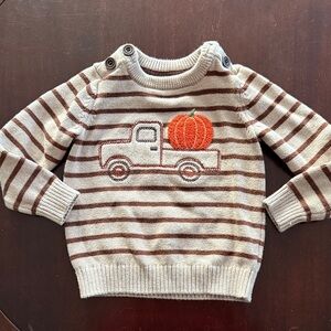 Gymboree Cream and Brown Knit Sweater